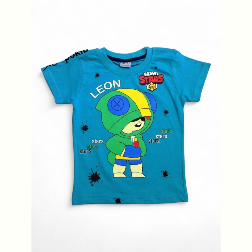 Футболка Kids-modnik 4084 Leon бірюзовий