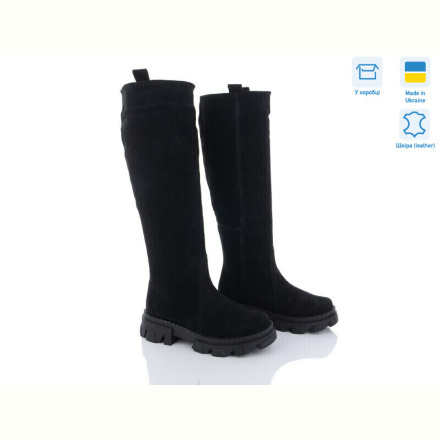 Сапоги Mona Lisa 101 чорний з демі