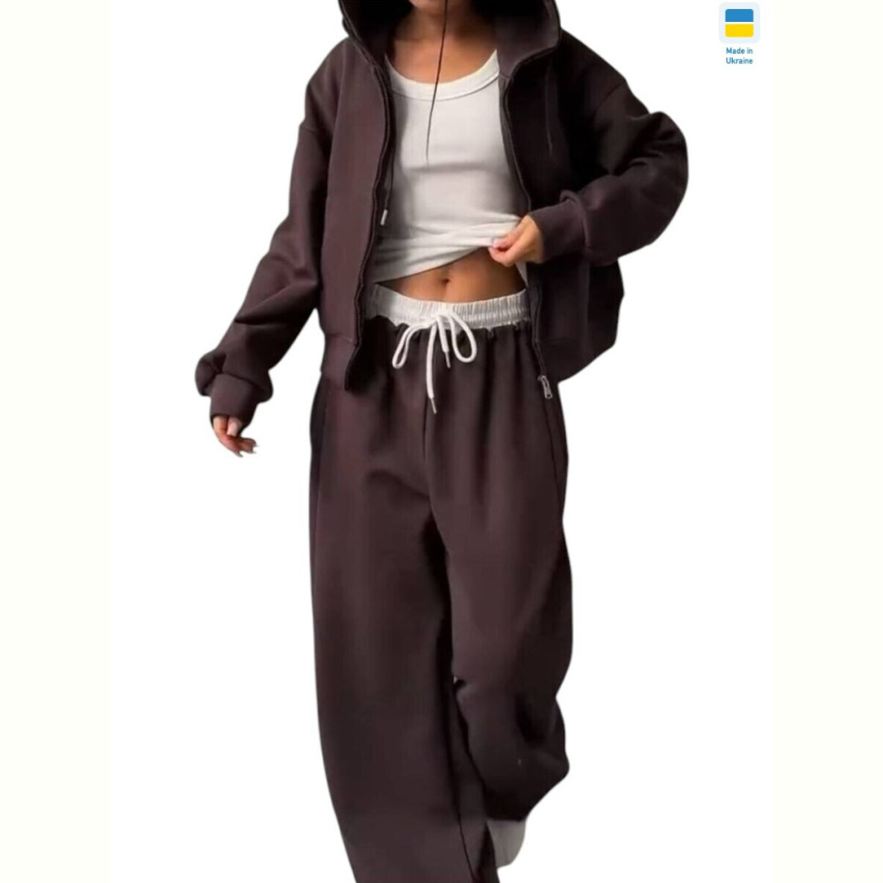 Спортивный костюм Sport style 111-1054 шоколад