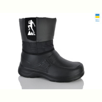 Сапоги из пены Lot Shoes Воркер чорно-сірий