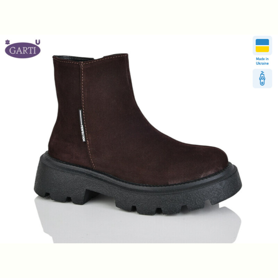 Ботинки Garti 347 корич замш байка