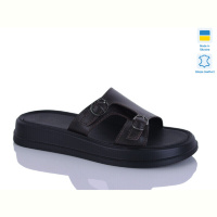 Шлепки Sali 11 шоколад к.