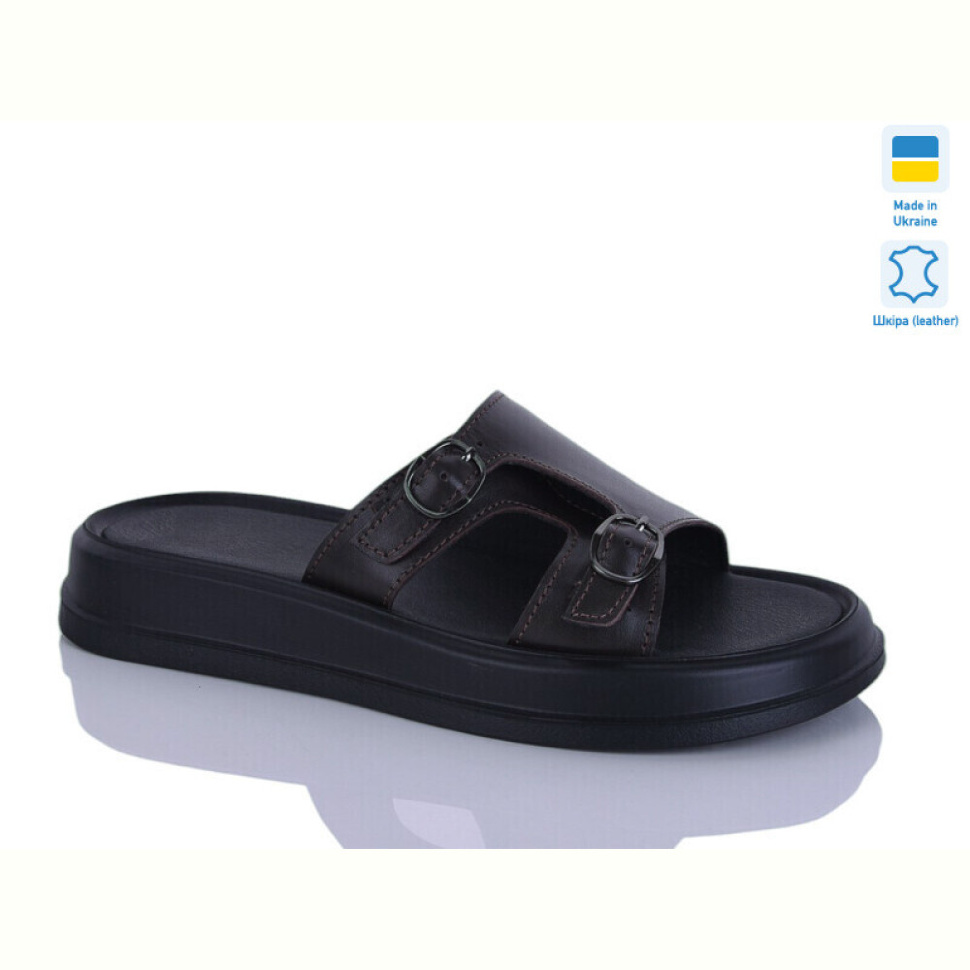 Шлепки Sali 11 шоколад к.