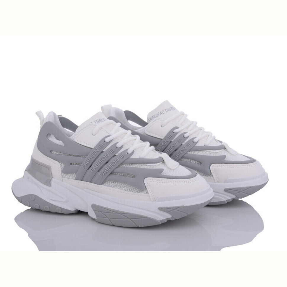 Кроссовки Violeta 149-37 white-grey