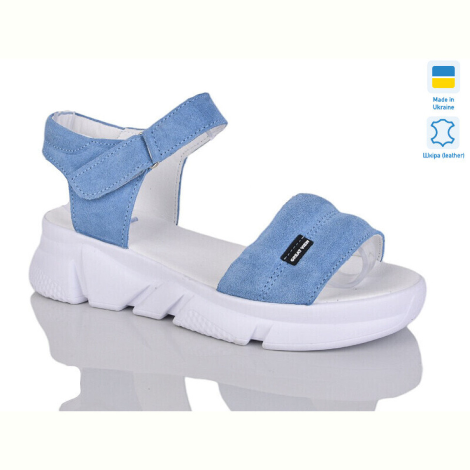Босоножки Sali 1708-1 блакитний з.