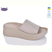 Шлепки Garti 0133 беж шкіра