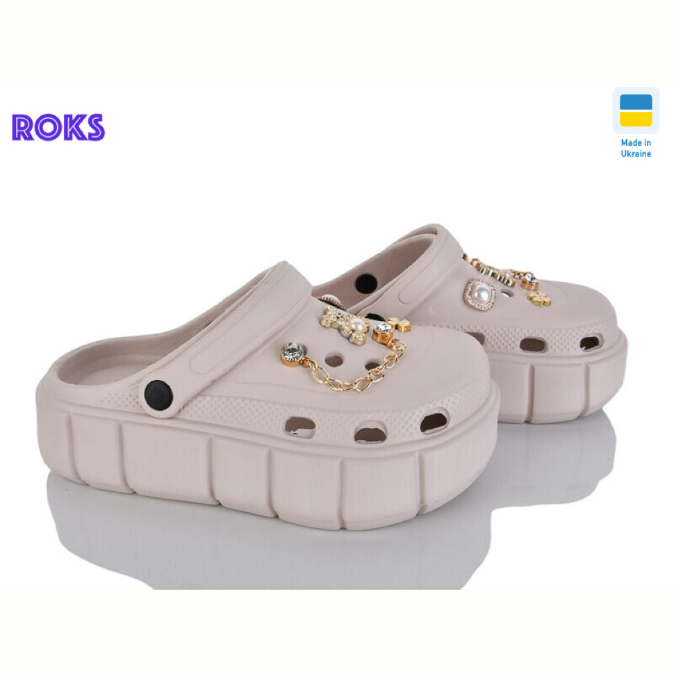 Кроксы Roks 152-581 беж