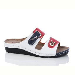 Шлепки Sali-2 502 white-red