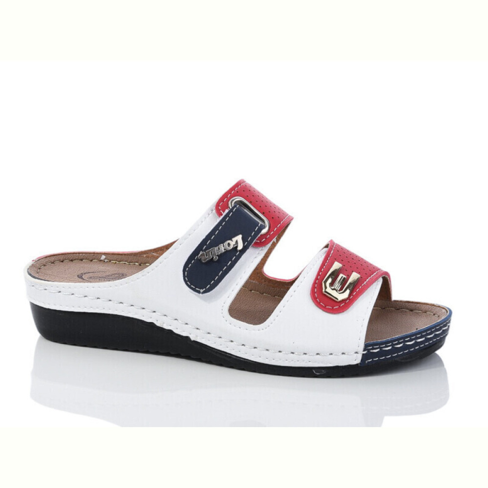 Шлепки Sali-2 502 white-red