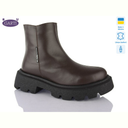 Ботинки Garti 347 корич шкіра хутро