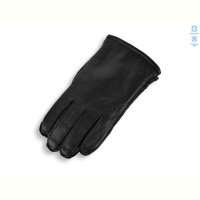 Перчатки Королева BM0533AМ шкіра оленя хутро black