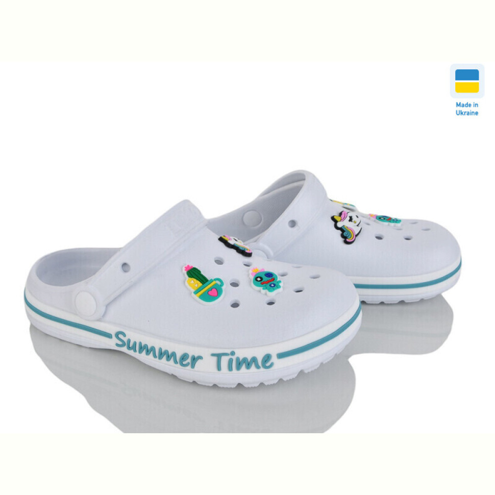 Кроксы Golden Lion N328 білий