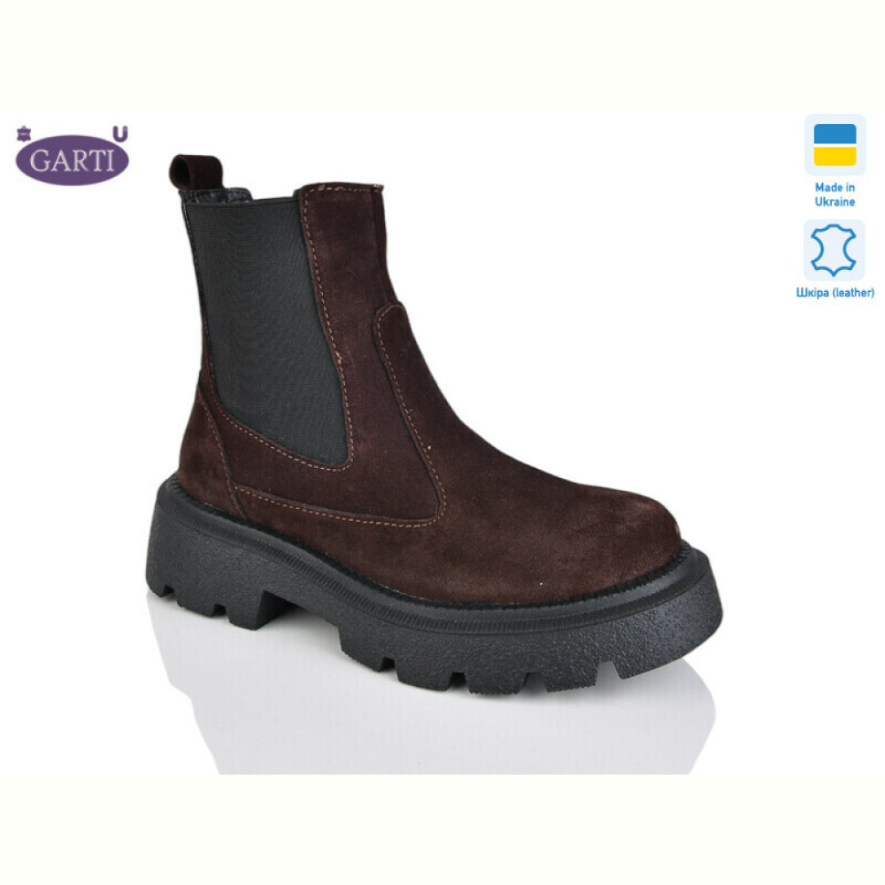 Ботинки Garti 367 корич замш байка