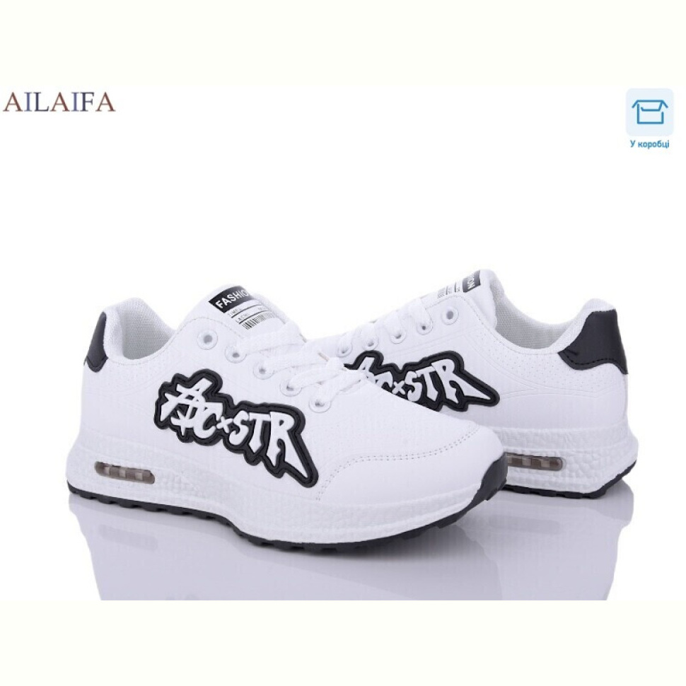 Кроссовки Ailaifa 6659 white-black