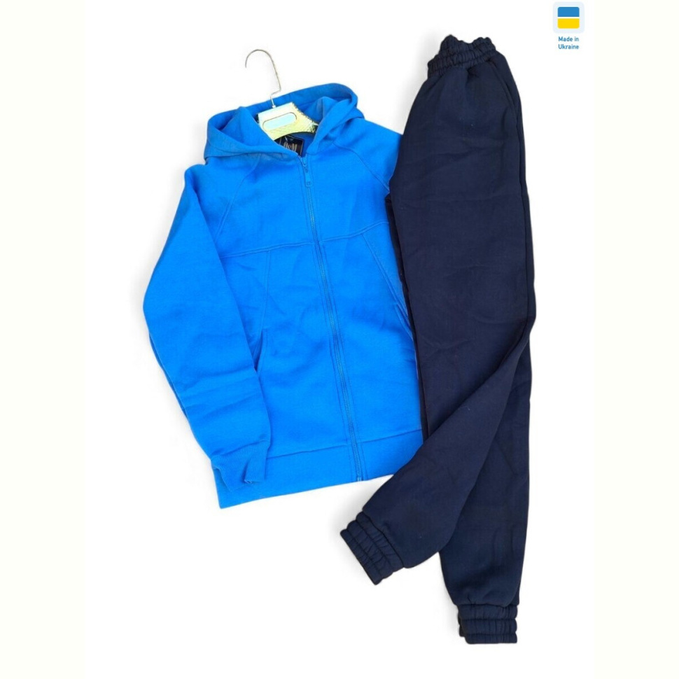 Спортивный костюм Sport style 811-8023 блакитний з чорним Спортивный костюм Sport style 811-8023 блакитний з чорним