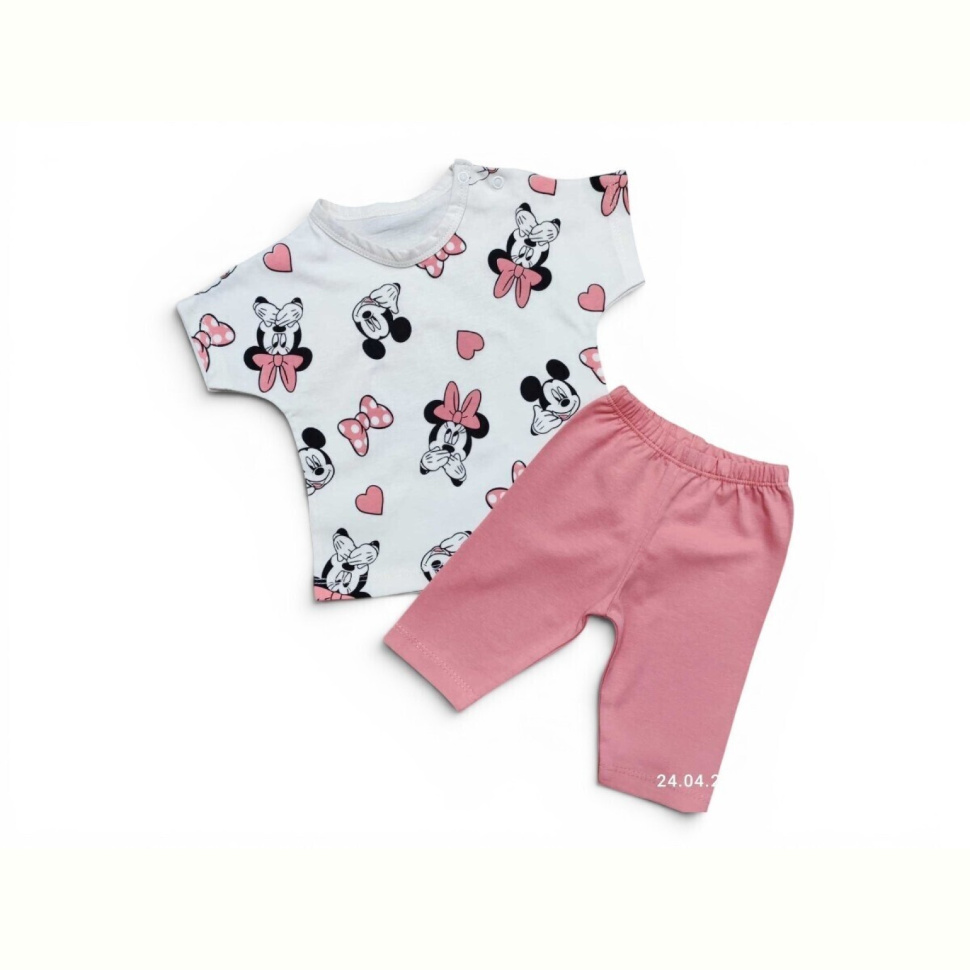 Костюм Kids-modnik 2632 комплект для малюків футболка-шорти персиковий