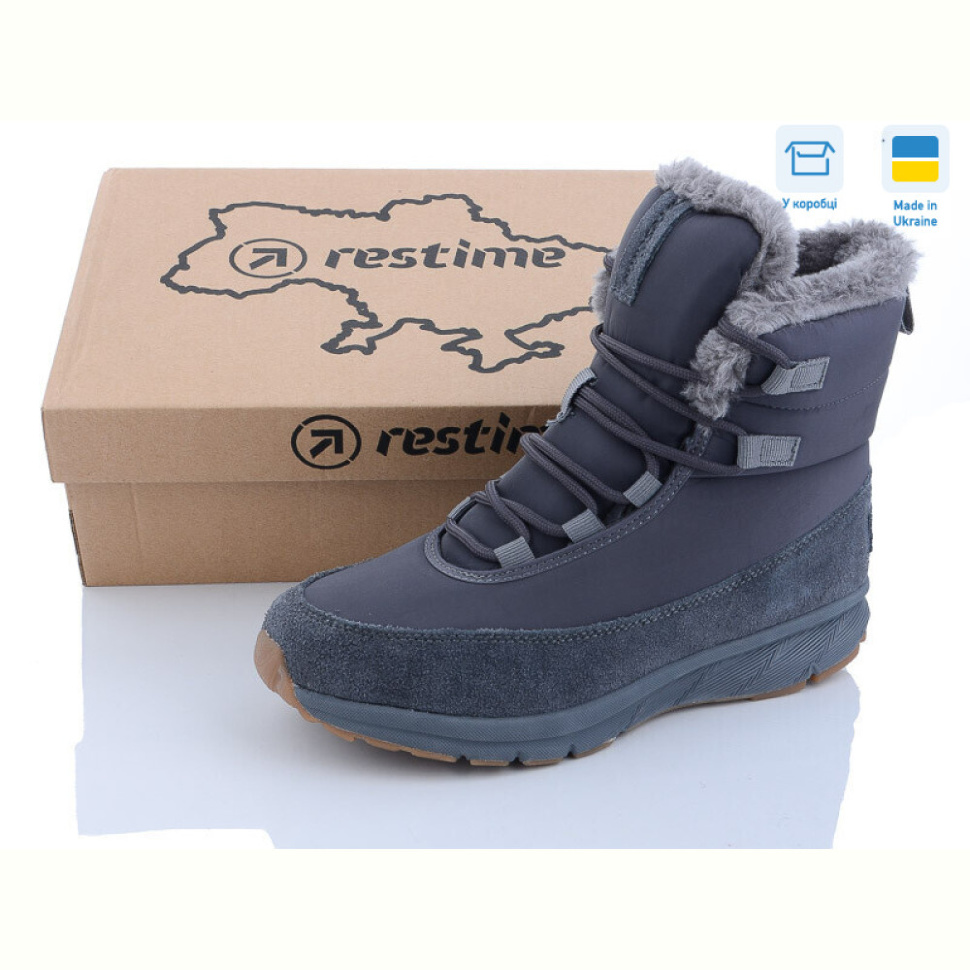 Ботинки Restime TWZ23236 greyy