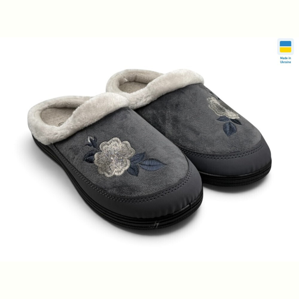 Тапки Rai shoes Т01 сірий