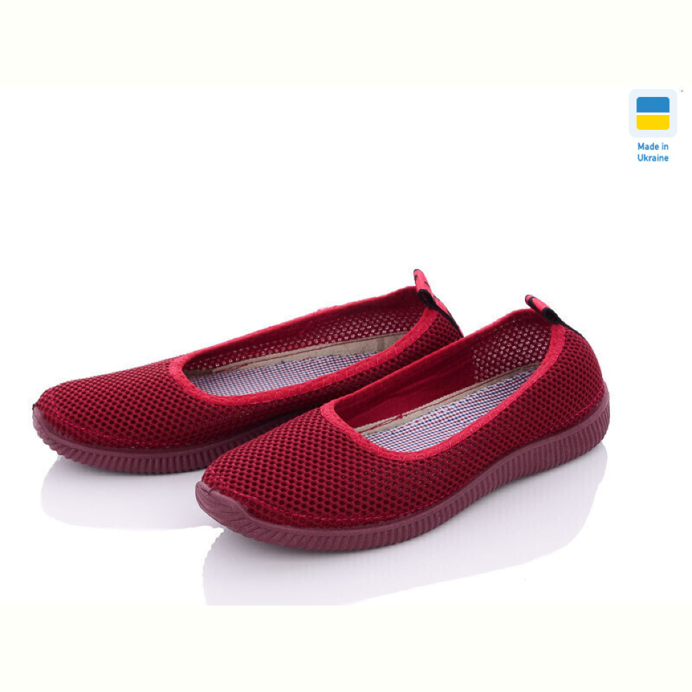 Балетки Vladimir Кредо Укр 23-40 сітка бордо