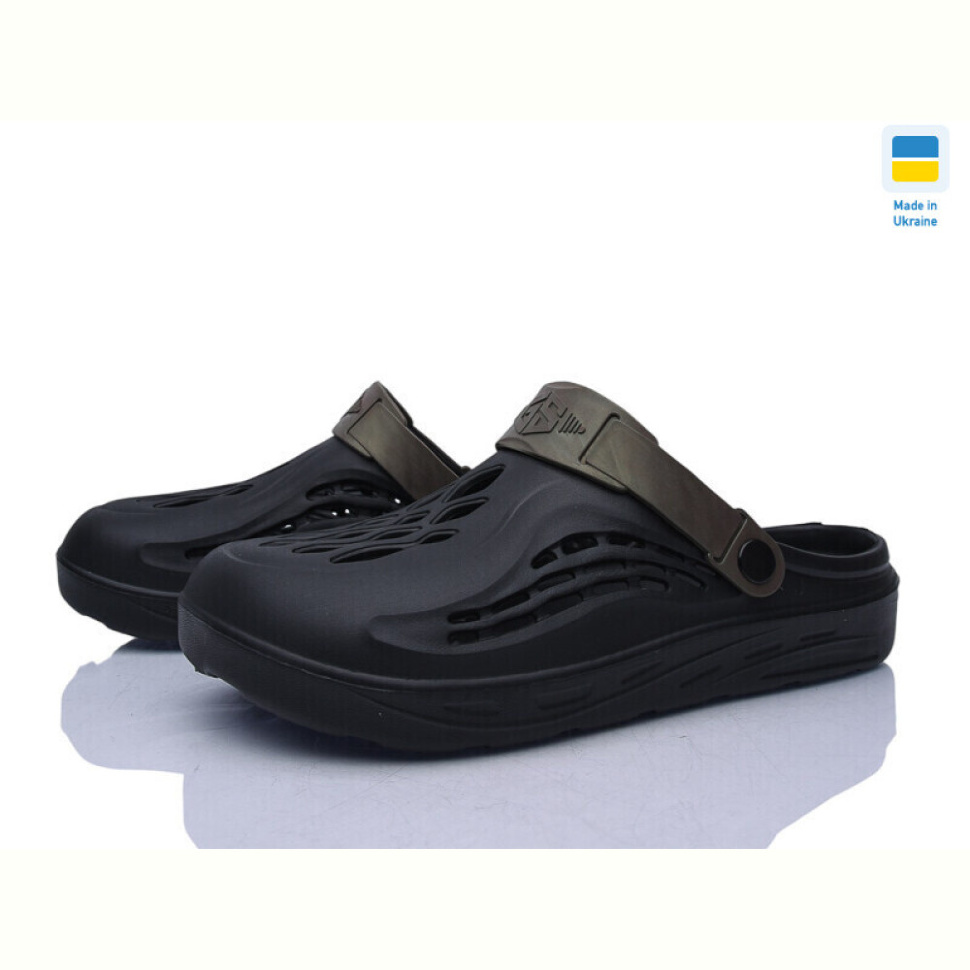 Кроксы Inblue CM129 чорний-хакі Кроксы Inblue CM129 чорний-хакі