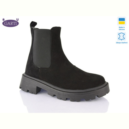 Ботинки Garti 352 чорний замш