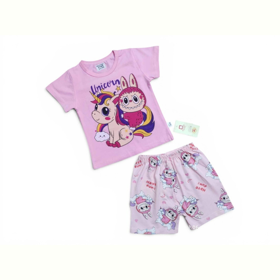Костюм Kids-modnik 261920 комплект футболка-шорти рожевий