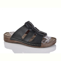 Шлепки DeMur 2002-1 чорний