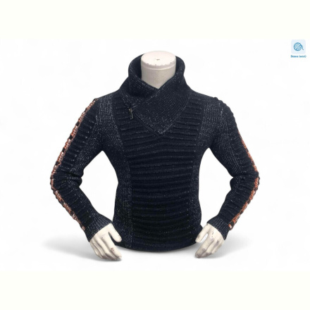 Свитер TurkishBrend B01 блискавка чорний