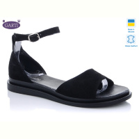 Босоножки Garti 82 чёрный замш