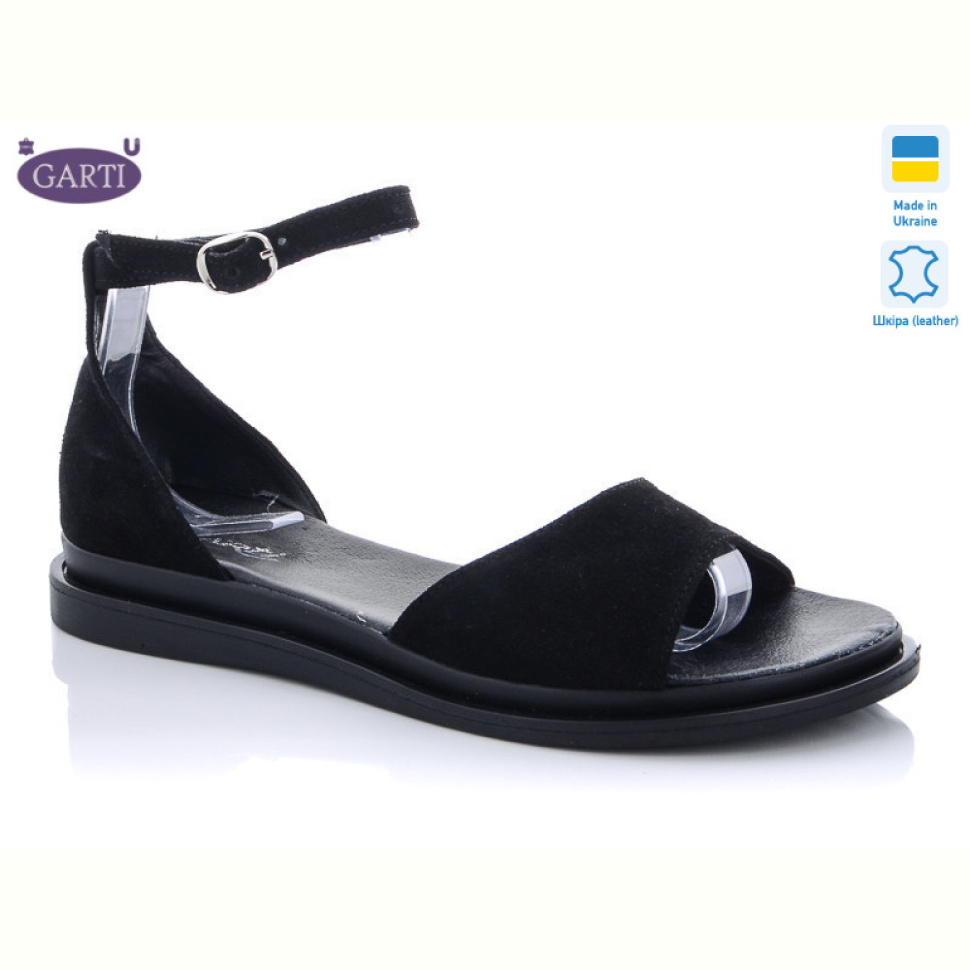 Босоножки Garti 82 чёрный замш Босоножки Garti 82 чёрный замш