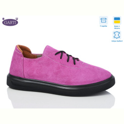 Кроссовки Garti 404 малиновий замш(чорна)