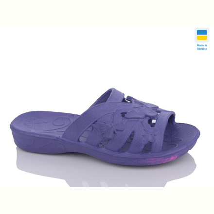Шлепки Inblue Метелик фіолет
