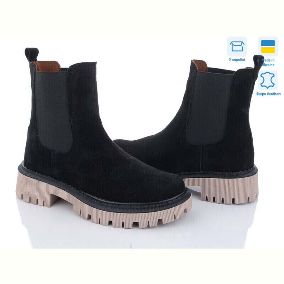 Ботинки Mona Lisa 80 чорний з демі Ботинки Mona Lisa 80 чорний з демі