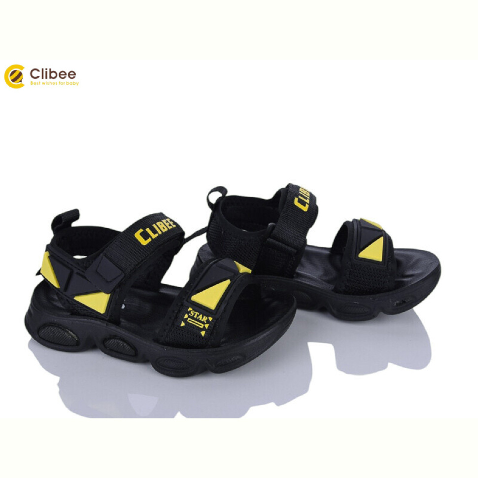 Сандалии Clibee Z850A black-yellow
