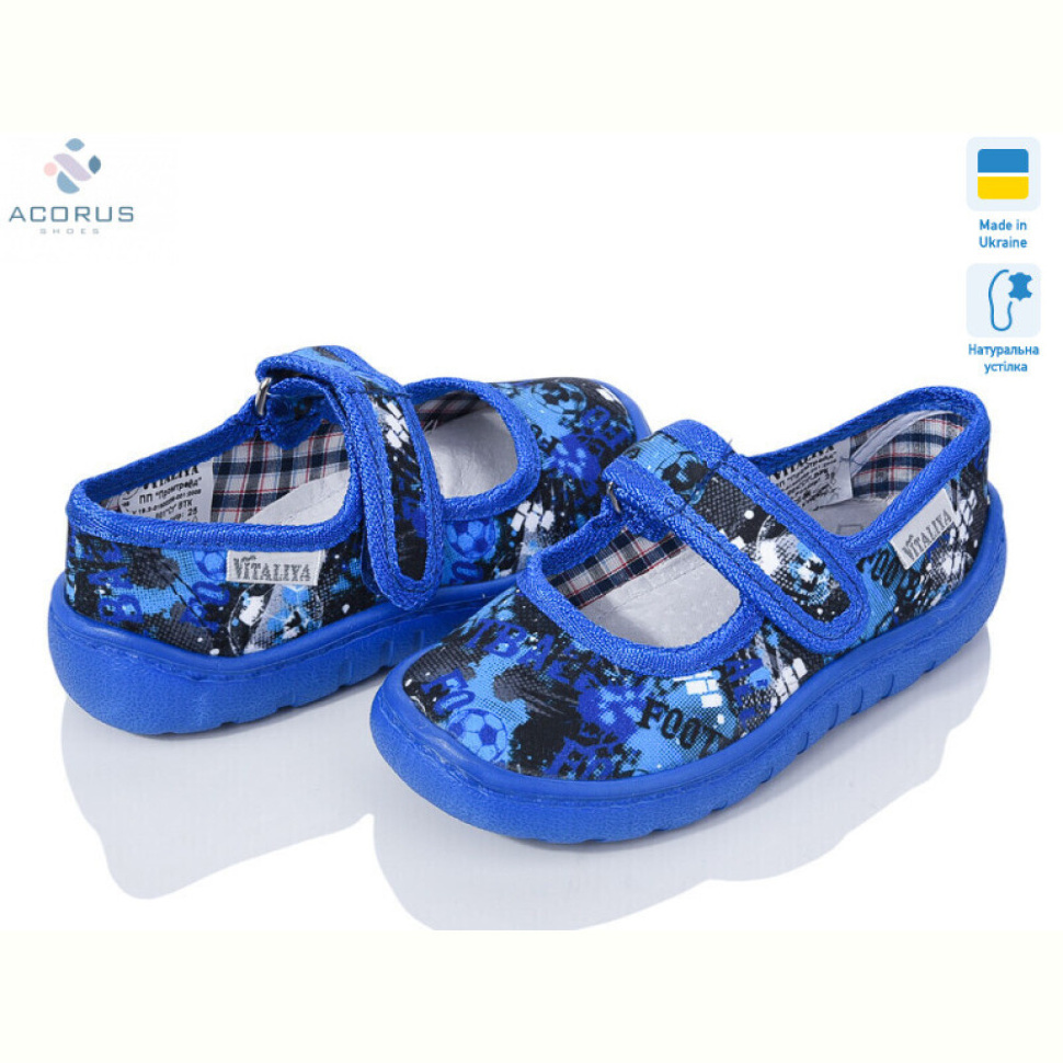 Тапки Acorus Школа синий