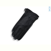 Перчатки Королева GN05-09М шкіра вовна black