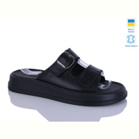 Шлепки Sali 10 чорний к.