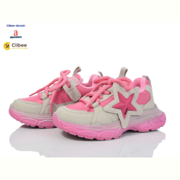 Кроссовки Clibee-Doremi A610 grey-pink фліс