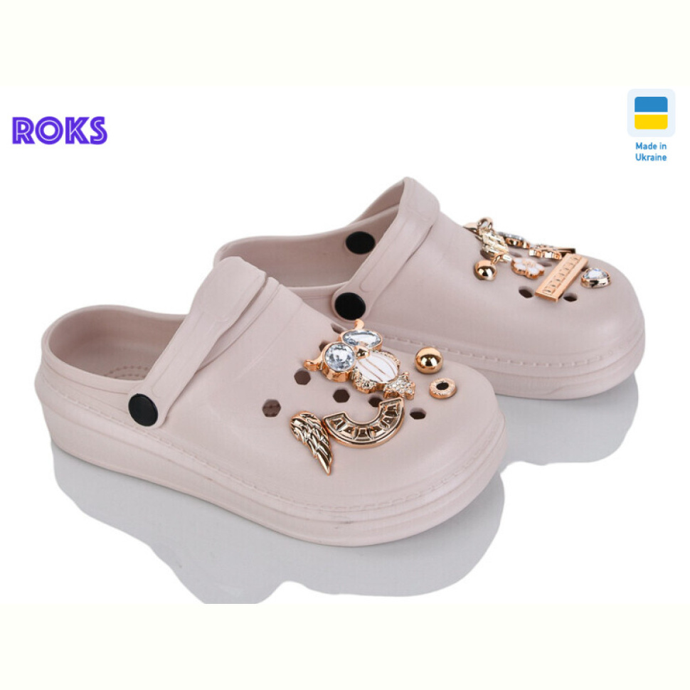 Кроксы Roks 312-2 сова беж