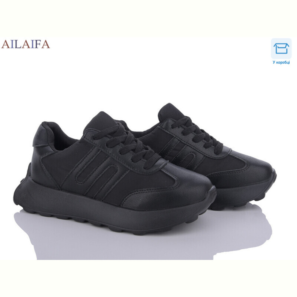 Кроссовки Ailaifa 2391 black піна