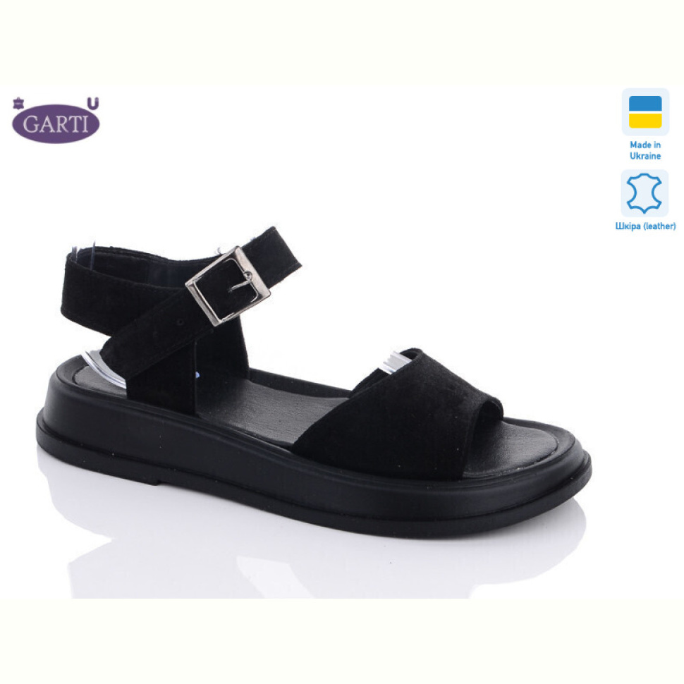 Босоножки Garti 0140 чорн. замш Босоножки Garti 0140 чорн. замш