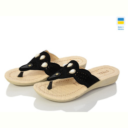 Шлепки DeMur 2024-047 black