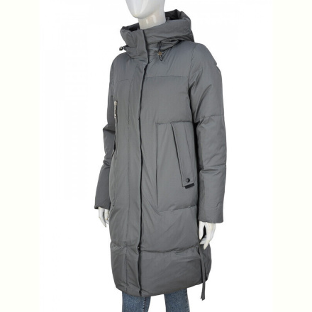Пальто П2П Design 329-04 grey