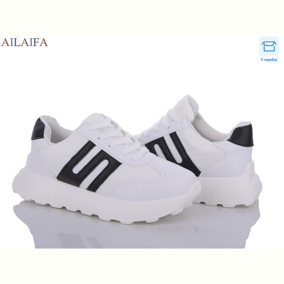 Кроссовки Ailaifa 2391 white-black піна