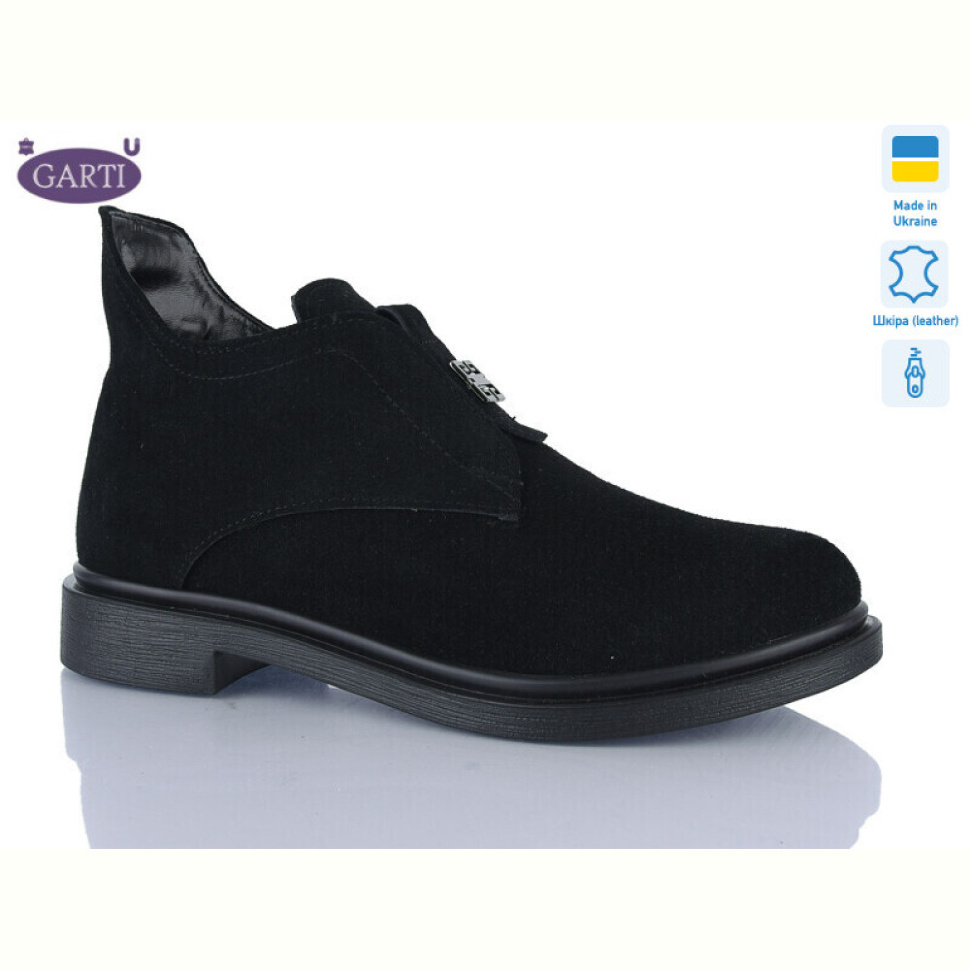 Ботинки Garti 281 чорний замш Ботинки Garti 281 чорний замш