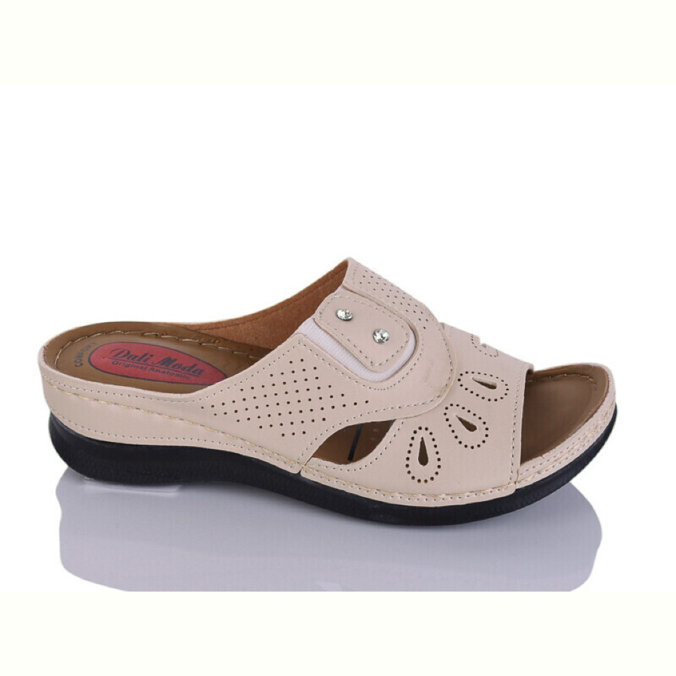 Шлепки Sali-2 17-29 бежевий