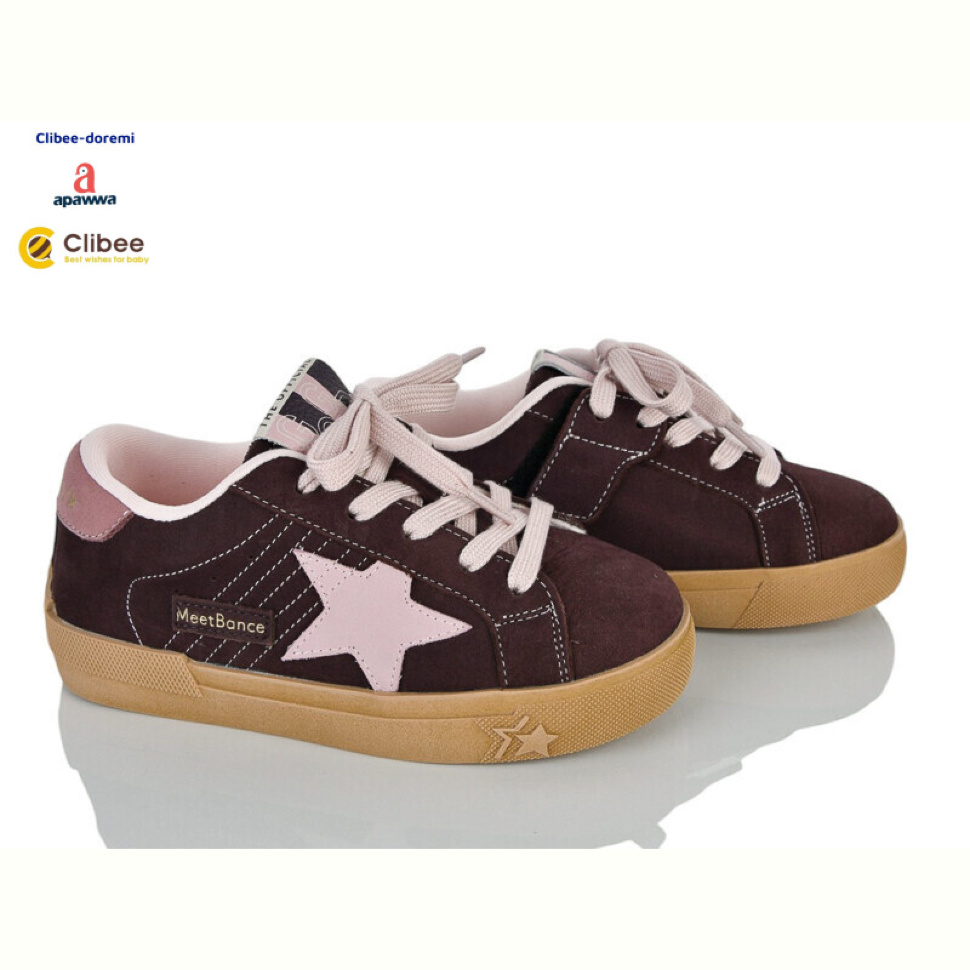 Кроссовки Clibee-Doremi 52A61013-1 brown-pink Кроссовки Clibee-Doremi 52A61013-1 brown-pink