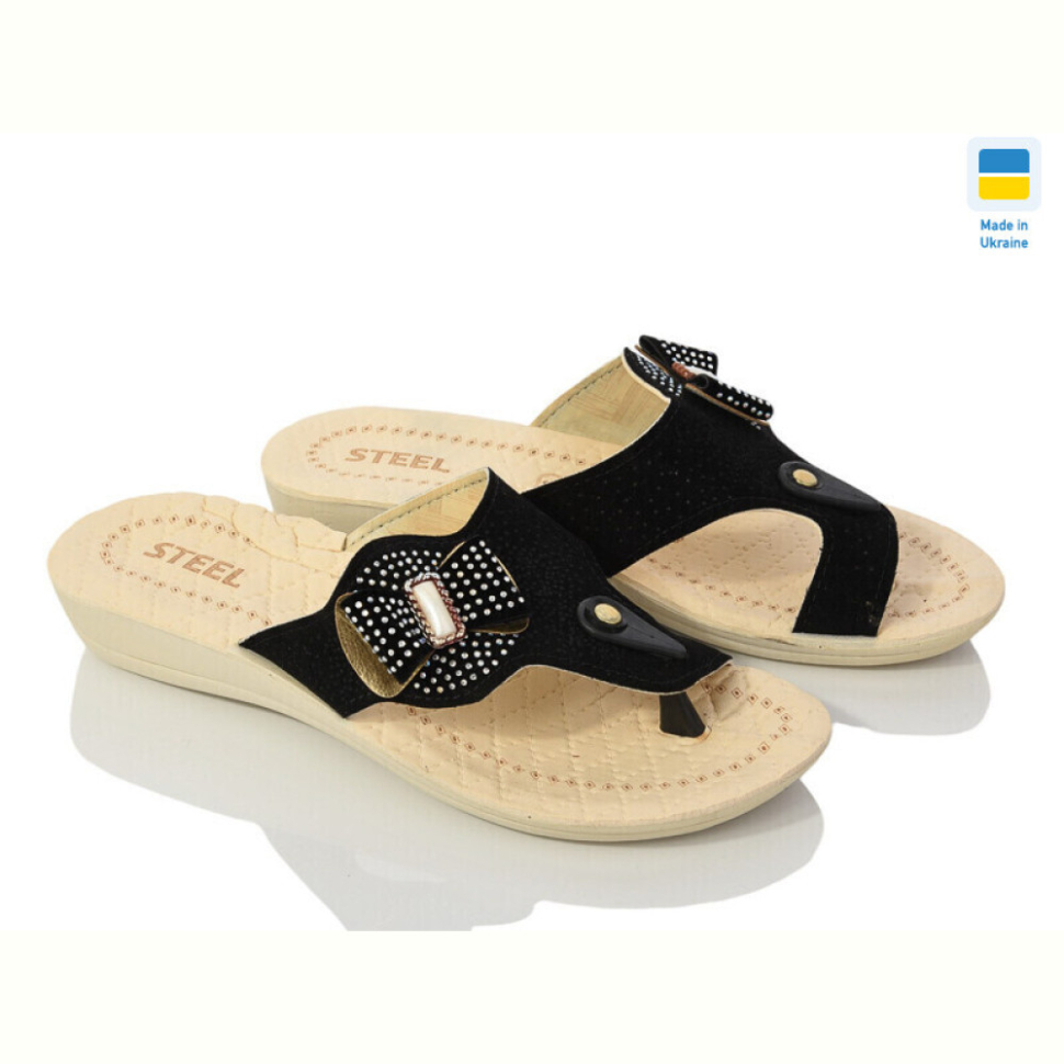 Шлепки DeMur 2024-046 black