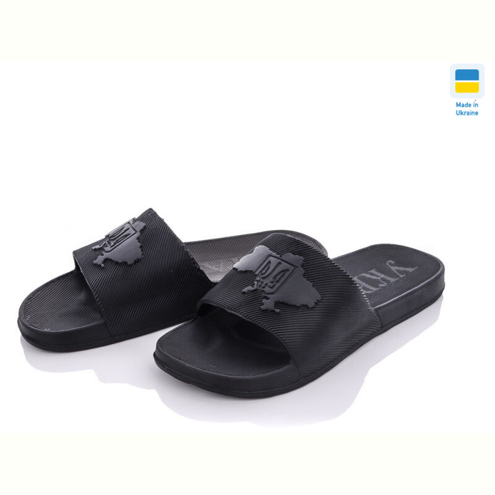 Шлепки Vladimir DS Укр П35 чорна"мапа Укр"