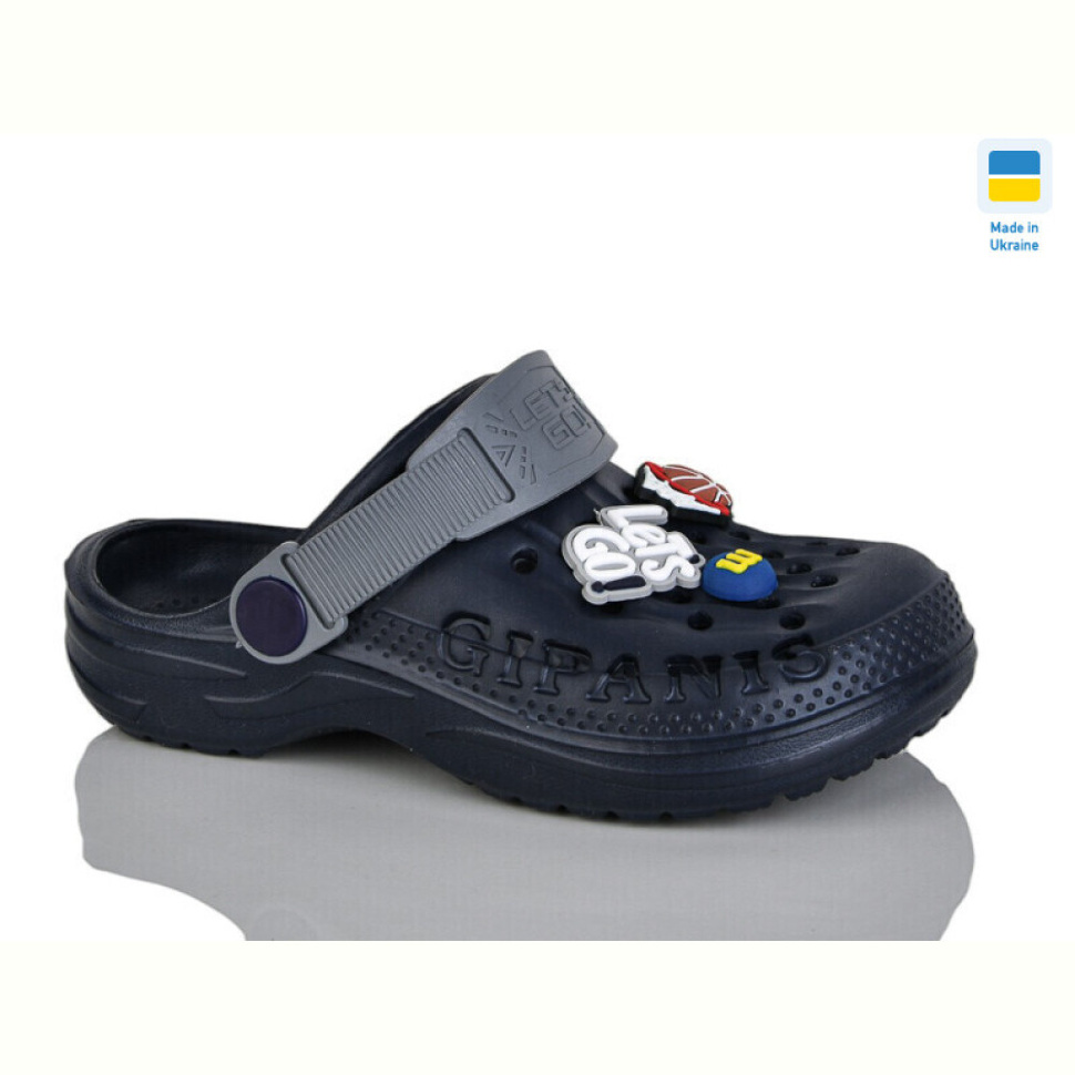 Кроксы Lot Shoes 009 т.синьо-сірий